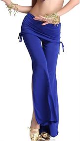 img 2 attached to ZLTdream Women's Belly Dance Milk Silk Slit Pants