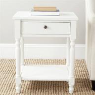 🪑 safavieh american homes collection tami accent table in shady white logo