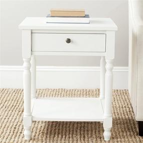 img 4 attached to 🪑 Safavieh American Homes Collection Tami Accent Table in Shady White