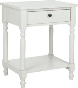 img 2 attached to 🪑 Safavieh American Homes Collection Tami Accent Table in Shady White