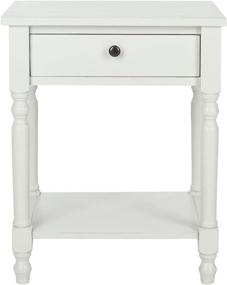 img 3 attached to 🪑 Safavieh American Homes Collection Tami Accent Table in Shady White