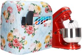 img 4 attached to KitchenAid Mixer Covers for 6-8 Quart Models - Tilt Head & Bowl Lift Compatible | Floral Print with Pocket | Pioneer Woman Inspired Kitchen Accessories