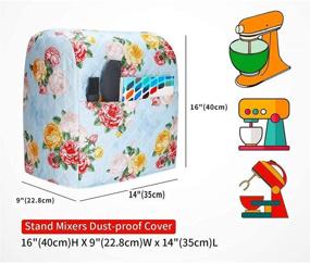 img 2 attached to KitchenAid Mixer Covers for 6-8 Quart Models - Tilt Head & Bowl Lift Compatible | Floral Print with Pocket | Pioneer Woman Inspired Kitchen Accessories