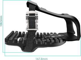 img 2 attached to 🚴 INPUSLIN Toe Cages for Peloton Bike - Anti-Breaking Pedal Adapters with Adjustable Straps - Enhance Safety and Comfort, Compatible with Regular Shoes - Anti-Slip Design