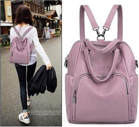 img 3 attached to 🎒 Stylish UTO Backpack: Convertible Rucksack, Crossbody, Shoulder Bag - Ideal for Women's Handbags & Wallets