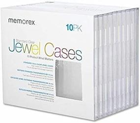 img 2 attached to 📦 Convenient and Secure Storage: Memorex Standard Jewel Cases Shrinkwrapped 10/Pack