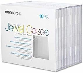 img 3 attached to 📦 Convenient and Secure Storage: Memorex Standard Jewel Cases Shrinkwrapped 10/Pack