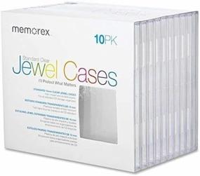 img 1 attached to 📦 Convenient and Secure Storage: Memorex Standard Jewel Cases Shrinkwrapped 10/Pack