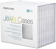 📦 convenient and secure storage: memorex standard jewel cases shrinkwrapped 10/pack logo