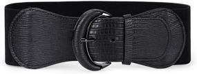 img 4 attached to JASGOOD Stretchable Elastic Buckle Women's Belts - Perfect Accessory for Ladies