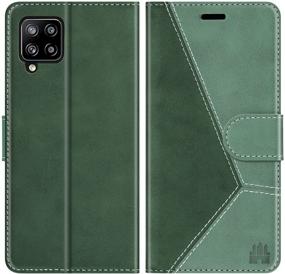 img 4 attached to Caislean Galaxy A42 5G Wallet Case: RFID Blocking, Shockproof, PU Leather Folio Cover - Green