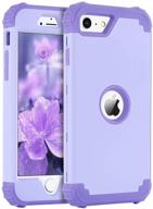 📱 bentoben iphone se 2020 phone case - full body rugged shockproof hybrid cover for 4.7" iphone se 2nd 2020 - light purple/lavender - girls/women protectiveness logo