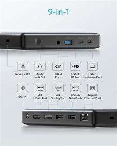 img 3 attached to 💪 Anker USB C Docking Station PowerExpand 9-in-1: 60W Charging, 4K HDMI/DisplayPort, Gigabit Ethernet & More