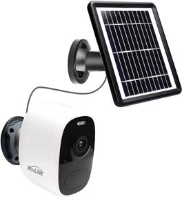 img 4 attached to 📷 WooLink беспроводная камера видеонаблюдения на солнечных батареях для уличного использования с поддержкой WiFi, 1080P, ночное видение, двусторонний аудио, защита от погоды IP66, карта TF включена.