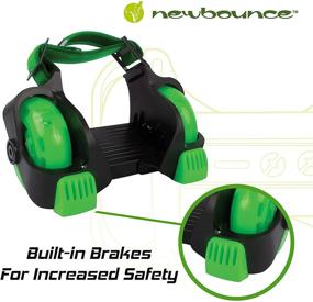 img 1 attached to Adjustable Roller Heel Skates for Kids - Jet Wheelies for Shoes - New-Bounce Heel Wheel Skates - One Size Fits Most