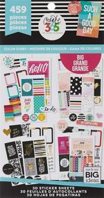 img 3 attached to 📒✨ me & my BIG ideas Sticker Value Pack for Big Planner - Color Story Theme - Multi-Color - 30 Sheets, 459 Stickers Total - Perfect Scrapbooking Supplies, Projects, Albums