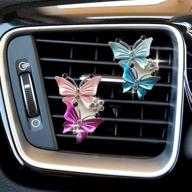 butterfly accessories freshener decoration rhinestone interior accessories logo