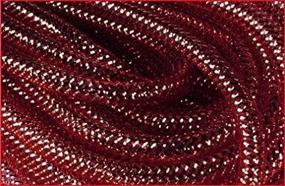 img 1 attached to 🍷 Burgundy with Gold Deco Mesh Flex Tubing featuring Metallic Foil - 8 mm x 30 Yards (RE300442)