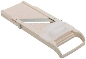 img 4 attached to 🥕 Super Standard Benriner Mandoline Slicer - Beige with Japanese Stainless Steel Blade, BPA Free