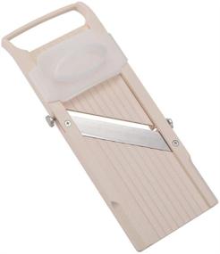 img 3 attached to 🥕 Super Standard Benriner Mandoline Slicer - Beige with Japanese Stainless Steel Blade, BPA Free