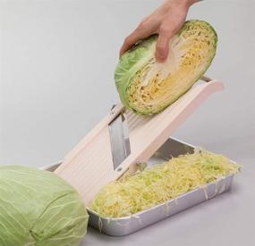 img 1 attached to 🥕 Super Standard Benriner Mandoline Slicer - Beige with Japanese Stainless Steel Blade, BPA Free