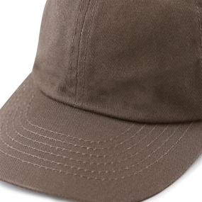 img 1 attached to The Hat Depot Unisex Washed Low Profile Cotton Dad Hat Baseball Cap for Kids & Adults