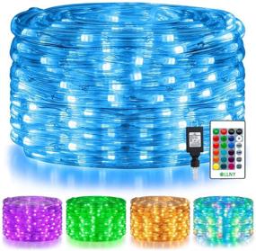 img 4 attached to 🎄 Enhance Your Decor with Ollny LED Rope Lights - 180 LED/33ft 16 Color Changing Christmas String Lights for Indoor and Outdoor Use