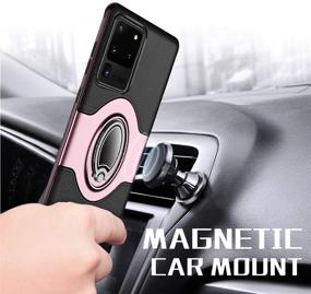 img 1 attached to eSamcore Galaxy S20 Ultra Case - Phone Ring Holder Cases with Dashboard Magnetic Car Phone Mount Kickstand Grip for Samsung Galaxy S20 Ultra 5G 6.9” [Rose Gold]