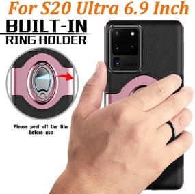 img 2 attached to eSamcore Galaxy S20 Ultra Case - Phone Ring Holder Cases with Dashboard Magnetic Car Phone Mount Kickstand Grip for Samsung Galaxy S20 Ultra 5G 6.9” [Rose Gold]