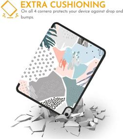 img 1 attached to ✨ Hi Space iPad Air 4th Generation Case with Pencil Holder: Graffiti Art Painting Design, Abstract Spots, Auto Sleep Wake - Compatible with A2072 A2316 A2324 A2325