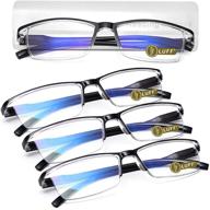 👓 4-piece luff ultra-light reading glasses with anti-blue ray - portable readers logo