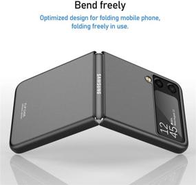 img 1 attached to GooseBox Galaxy Z Flip 3 Case - Samsung Z Flip 3 Case | 📱 Ultra Thin Hard PC Shatterproof Foldable Anti-Drop Wear-Resistant Cover for Samsung Galaxy Z Flip 3 (Black)