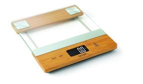 img 1 attached to Accurate and Stylish Taylor Precision Digital Glass/Bamboo Kitchen Scale, 11lb Capacity – Natural Blend for Your Household Needs