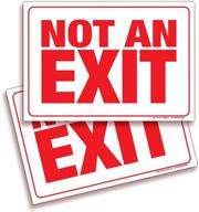 not an exit signs stickers retail store fixtures & equipment logo