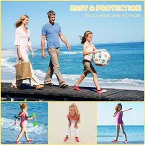 img 3 attached to 🏊 RJVW Kids Boys Girls Swim Water Shoes: Non-Slip Barefoot Aqua Socks for Beach Sports