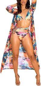 img 4 attached to Viottiset Cut Out Bikini Swimsuit - Women's Clothing for Enhanced Style and Comfort