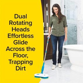 img 2 attached to 🧹 Efficient Floor Police Mop with Dual Spinning Mopheads - As Seen On TV! Lightweight, Rechargeable, Cordless Cleaning for Hardwood Floors and Tiles - BulbHead