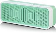 🔊 green portable bluetooth speaker with 30 hours playing time, true wireless stereo speaker for travel, camping, outdoor activities - compatible with mobile phones, tablets, and laptops logo