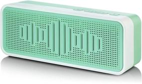 img 4 attached to 🔊 Green Portable Bluetooth Speaker with 30 Hours Playing Time, True Wireless Stereo Speaker for Travel, Camping, Outdoor Activities - Compatible with Mobile Phones, Tablets, and Laptops