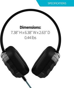 img 1 attached to Droptech B1 Over-Ear Headphones: GumDrop's Chew-Proof Tangle-Free Cord, Classroom-Friendly 3.5mm Audio Jack (75dB/110dB), Perfect for Students & Kids - Black, Rugged Design, Plug & Play, No Microphone