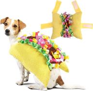 🐶 hilarious dog taco costume for halloween, taco pet costume dog halloween costumes, halloween & christmas apparel, cosplay costumes for small to medium dogs & cats logo