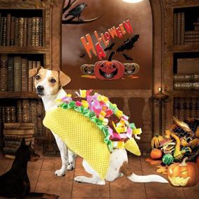 img 3 attached to 🐶 Hilarious Dog Taco Costume for Halloween, Taco Pet Costume Dog Halloween Costumes, Halloween & Christmas Apparel, Cosplay Costumes for Small to Medium Dogs & Cats