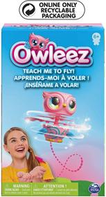 img 3 attached to 🦉 Owleez, Pink Flying Baby Owl Interactive Toy with Lights and Sounds, Age 6 and Up