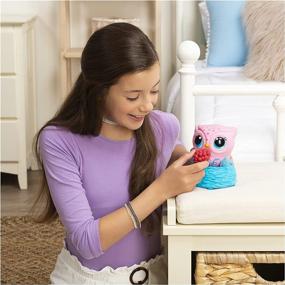 img 1 attached to 🦉 Owleez, Pink Flying Baby Owl Interactive Toy with Lights and Sounds, Age 6 and Up
