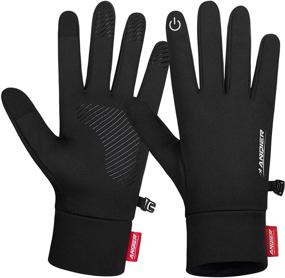 img 4 attached to Lapulas Anti Slip Windproof Outdoor Running Gloves