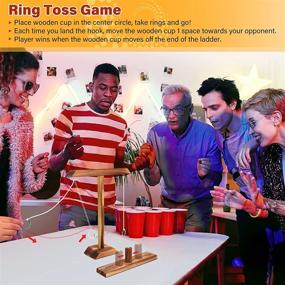 img 3 attached to Gocheer Loop Toss Outdoor Games: Fun Interactive Party Game with Shot Ladder Bundle - Perfect for Adults & Kids at Bars and Events!