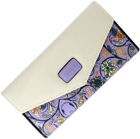 img 4 attached to Womens Leather Wallet Handbag Floral Women's Handbags & Wallets for Wallets