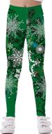 timemory christmas snowflake leggings tights: festive girls' clothing for stylish legs logo