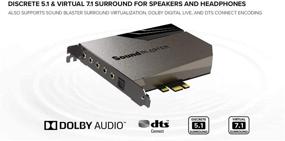 img 1 attached to 🔉 Enhanced Sound Blaster AE-7 PCIe Sound Card, Quad-Core Processor, 127dB DNR ESS SABRE-class 9018 DAC, Xamp Discrete Custom Bi-amp, Discrete 5.1/Virtual 7.1, Dolby, DTS Encoding - Black