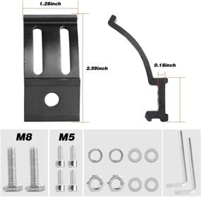 img 3 attached to 🔦 Набор кронштейнов Teochew-LED 2 набора для настраиваемых креплений для LED-подсветки - универсальные кронштейны для дорожных световых панелей